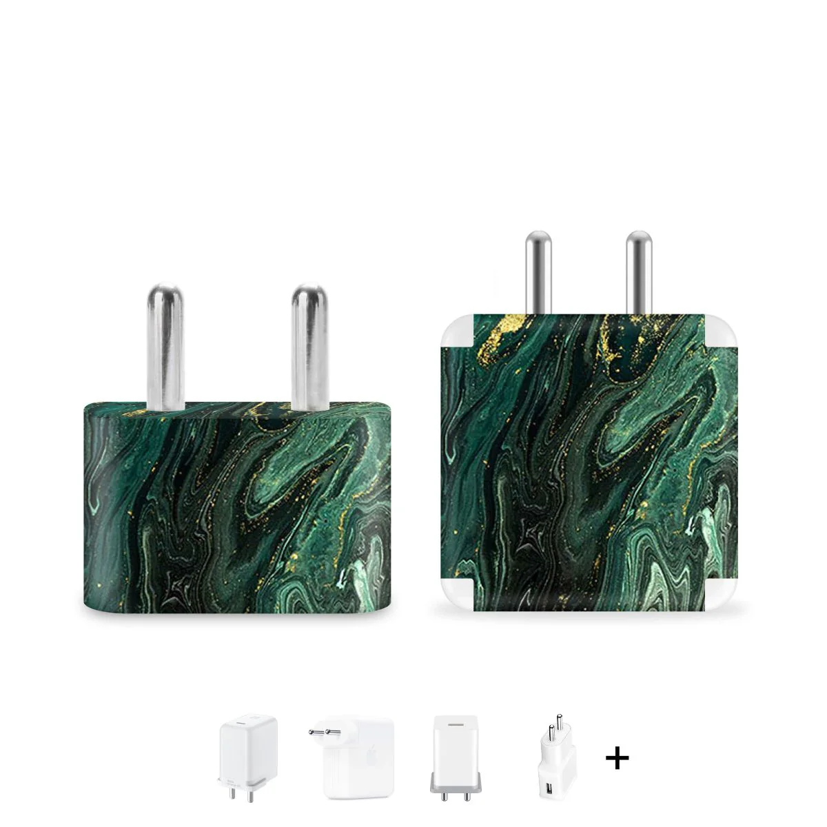 Green Marble Charger Skin