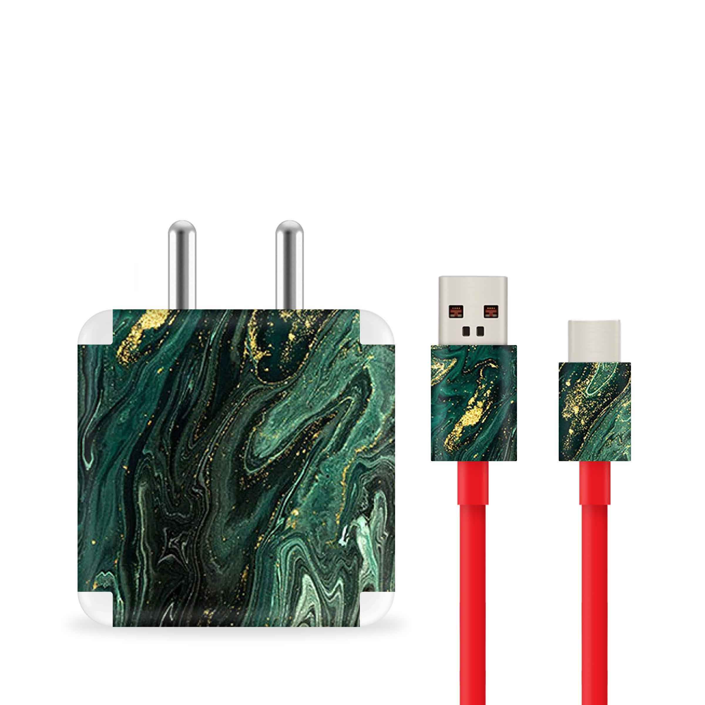 Green Marble Charger Skin - Image 2
