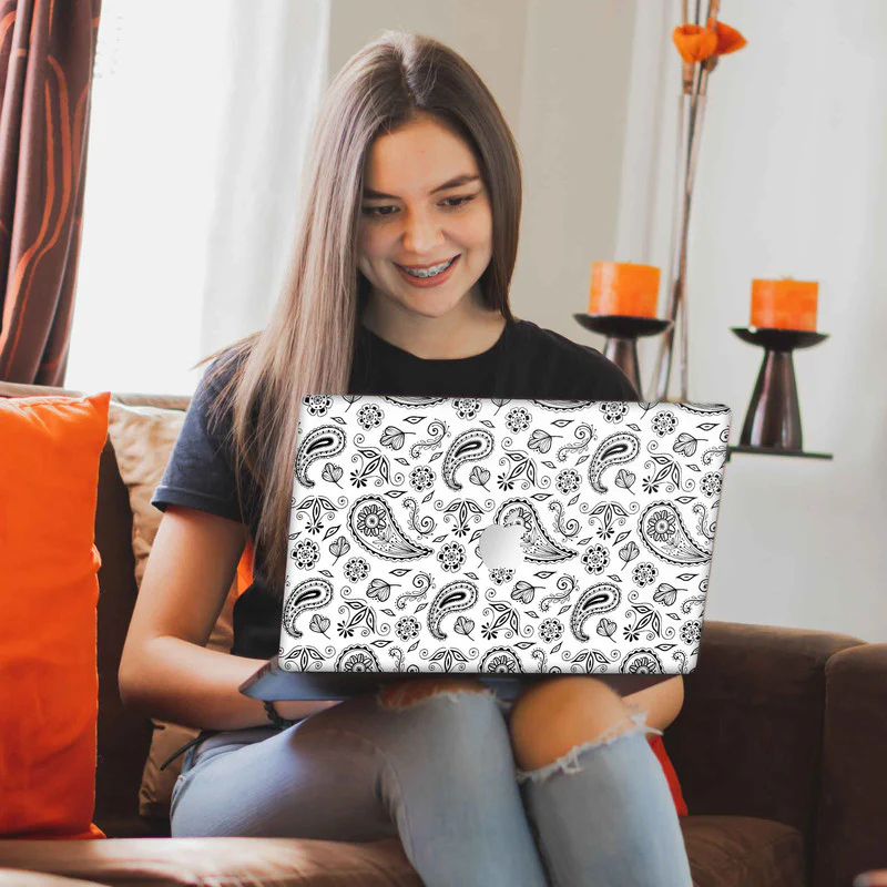 White Bandana MacBook Skins - Image 2