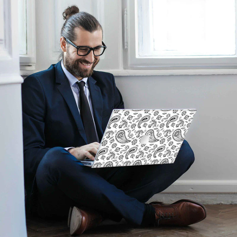 White Bandana MacBook Skins - Image 3