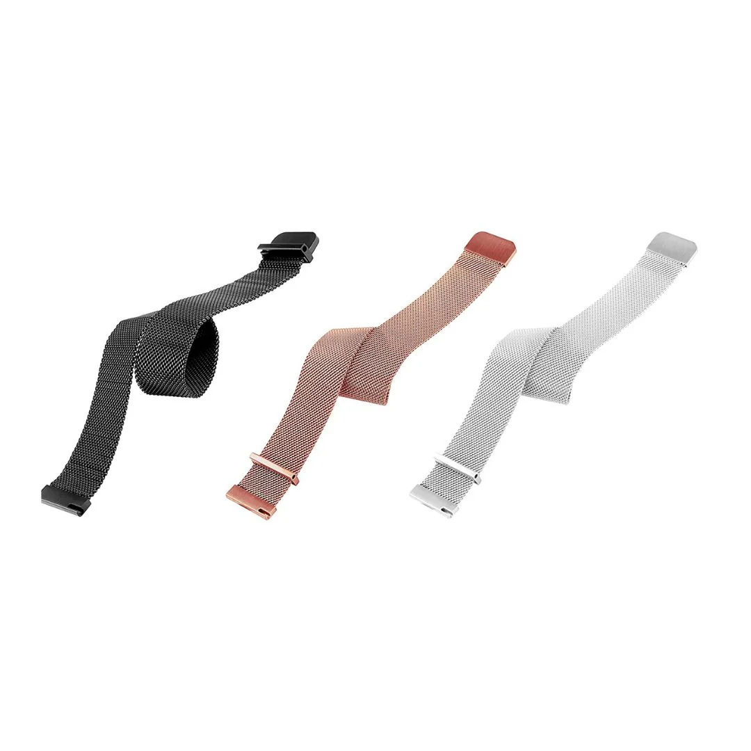 iWatch Melanese Mesh Strap Black, Silver& Rose Pink (Combo) - SELECT MM- WrapCart - Image 2