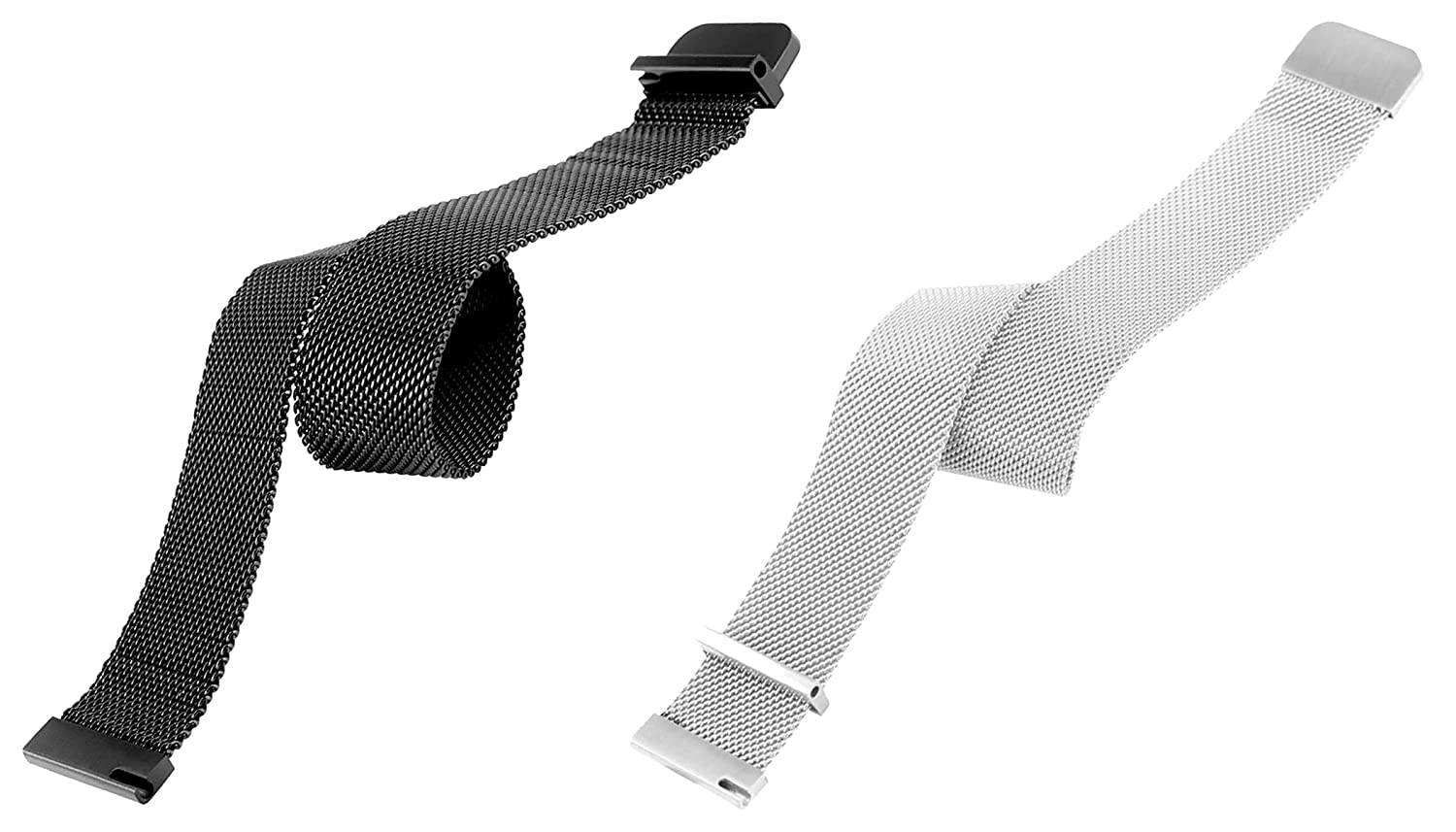iWatch Melanese Mesh Strap Black & Silver (Combo) - SELECT MM- WrapCart - Image 3