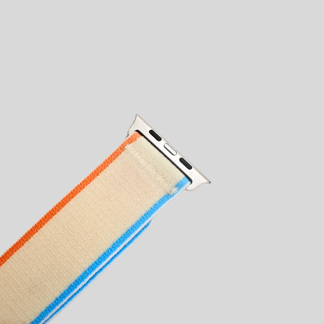 Apple Watch Mesh Fibred Velcro Strap White - 42/44/45/49 MM - Image 2