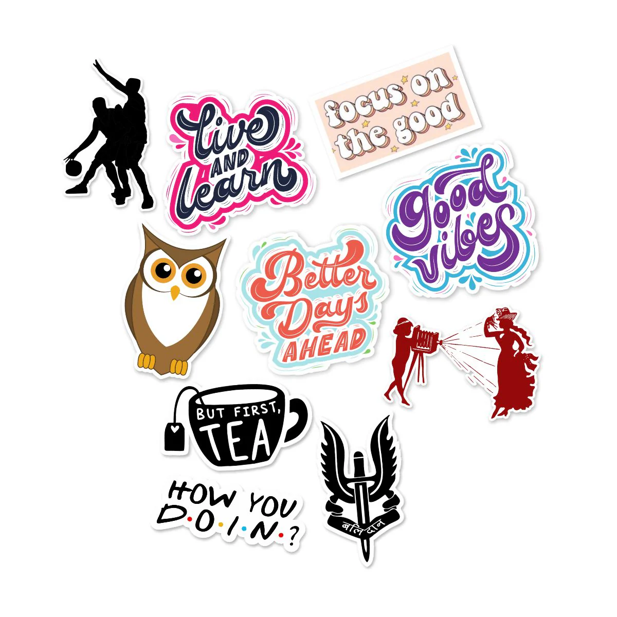 Sticker Combo #6 - Pack Of 10