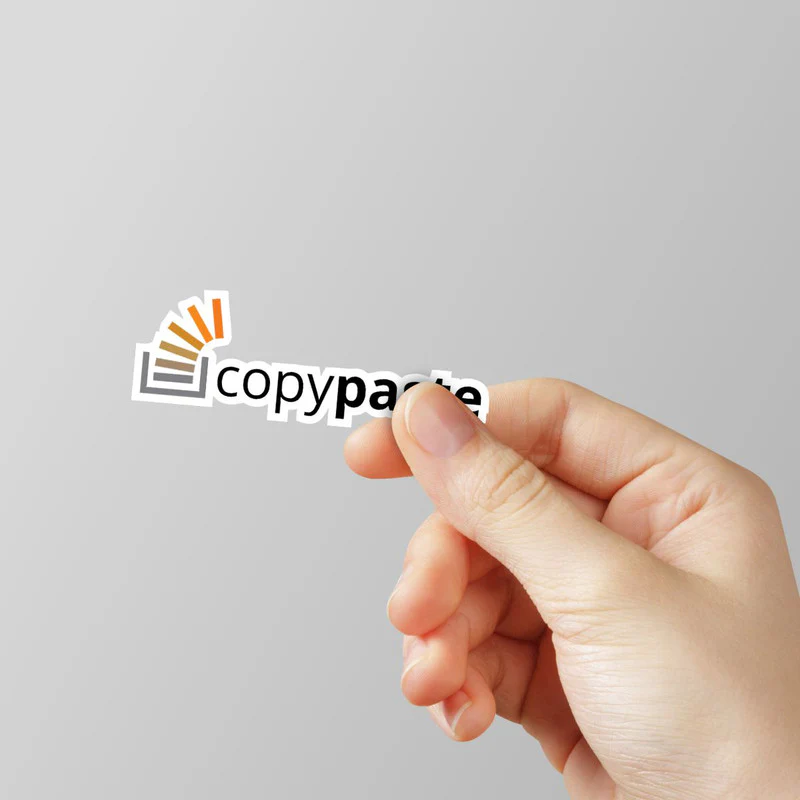 Copy Paste Laptop Sticker
