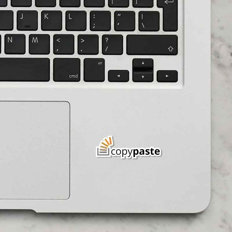 Copy Paste Laptop Sticker - Image 2