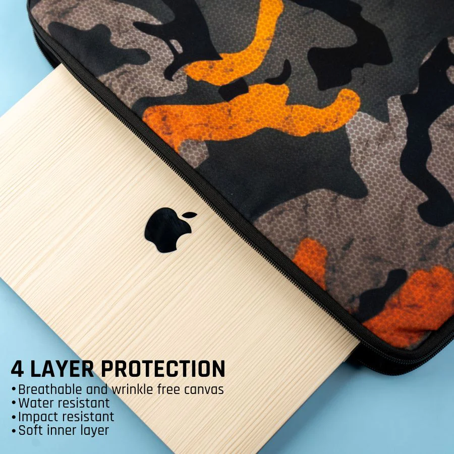 Coral Waves Custom Name Laptop Sleeve - Image 2