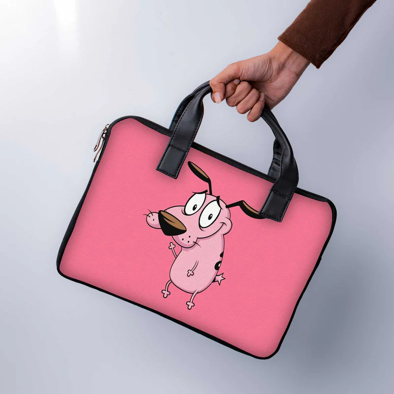 cowardly courage Laptop Sleeve With Handle