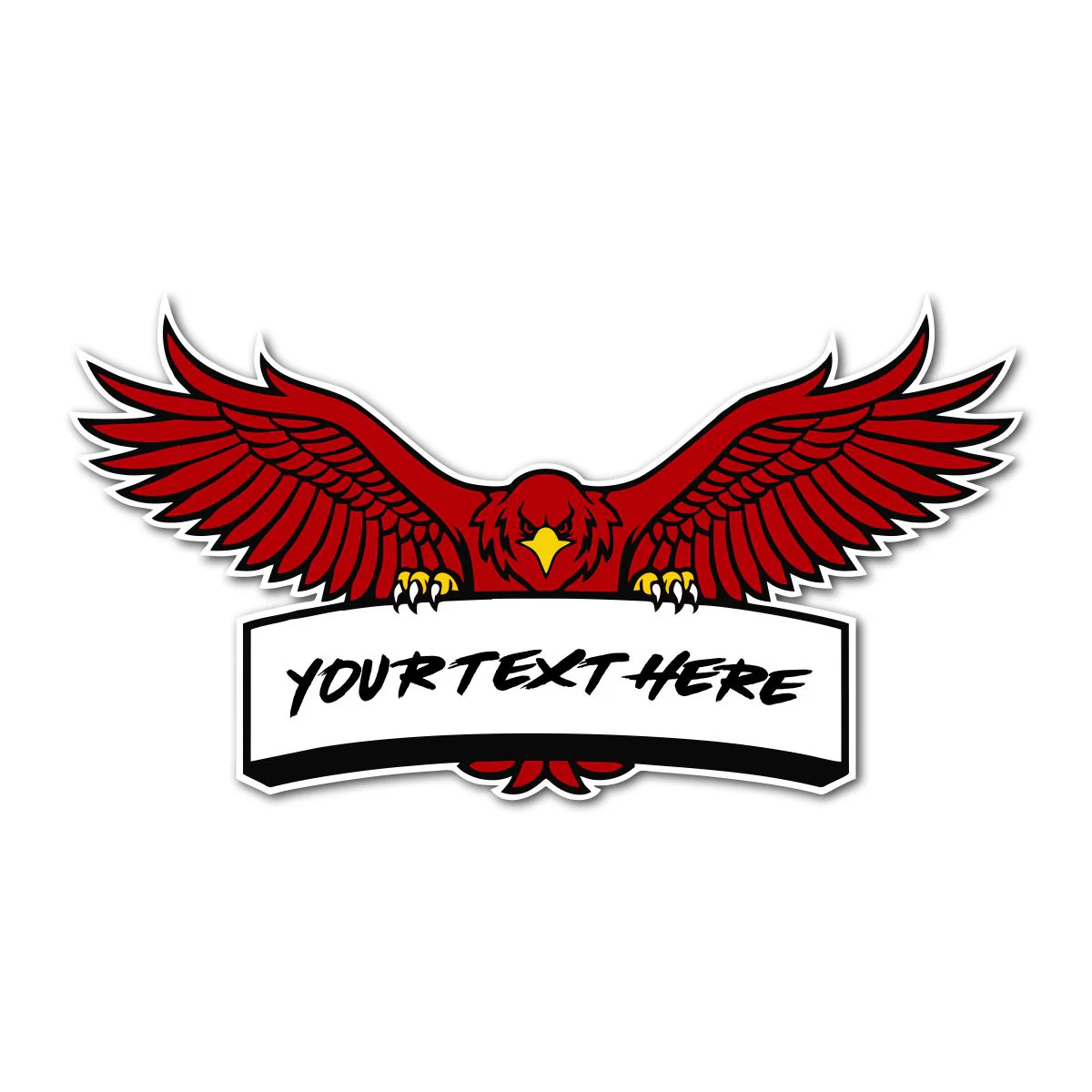 Custom Eagle Bike Fuel Tank Decal - Image 2