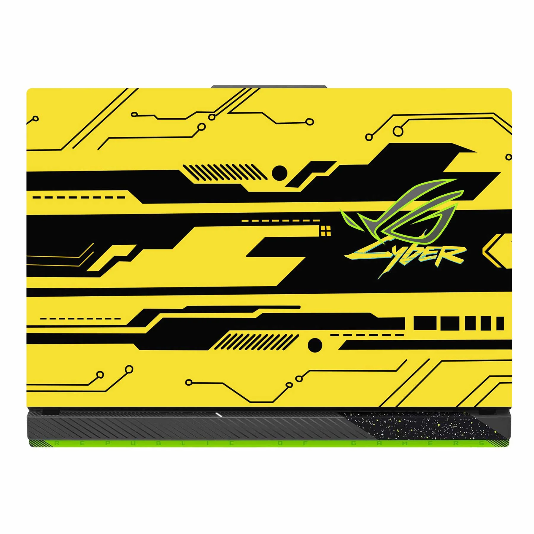 Cyber Yellow Asus ROG Strix G16 G614J Laptop Skin