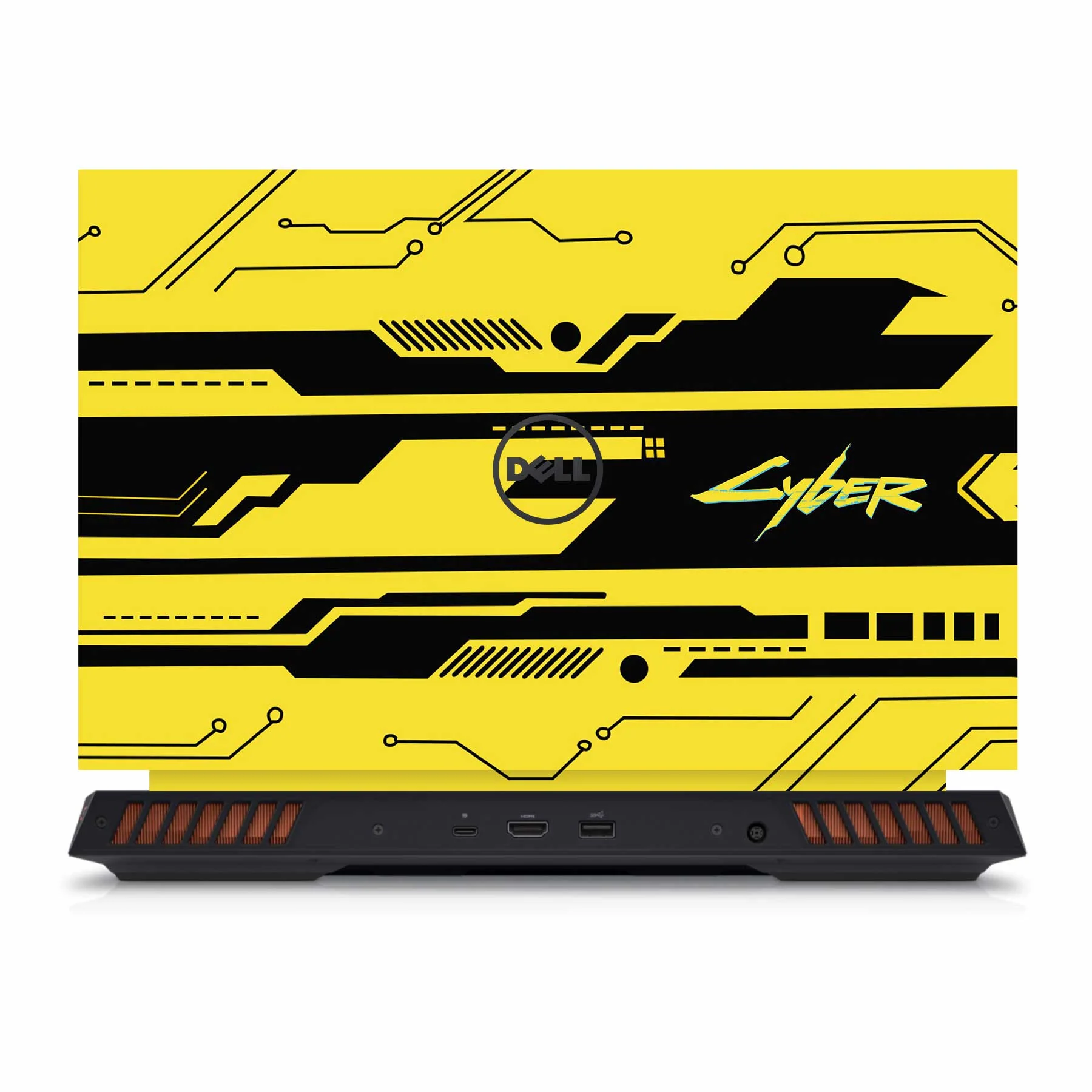 Cyber Yellow Dell G15 5520 Laptop Skin