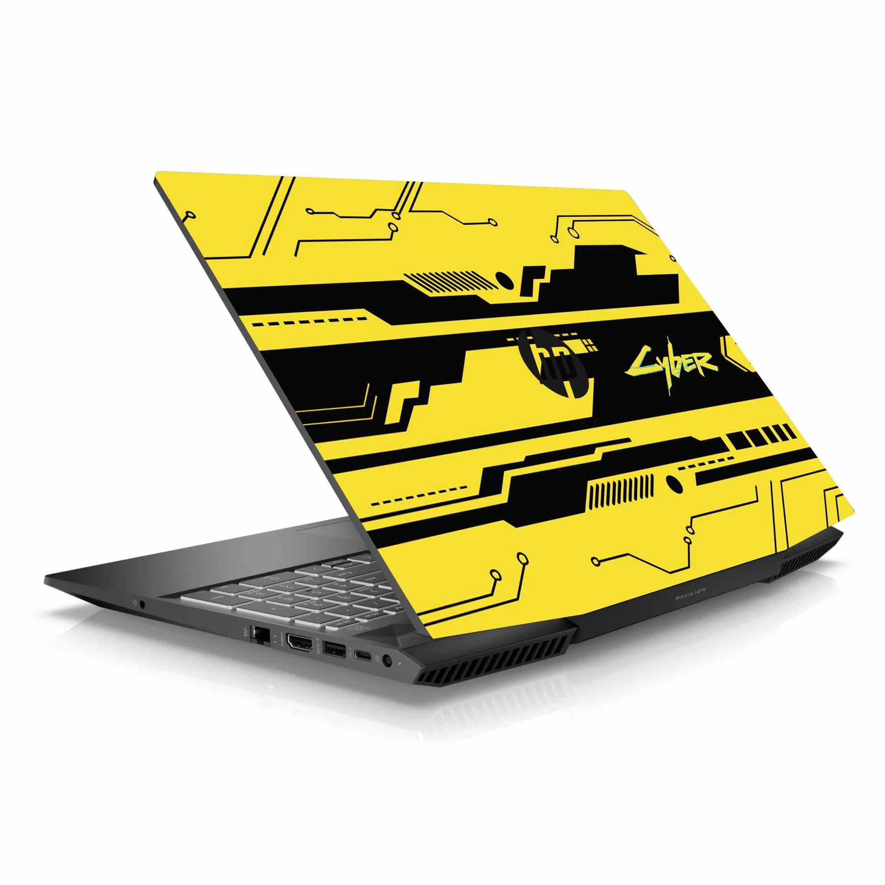 Cyber Yellow HP Pavilion Gaming 15 CX Series Laptop Skin