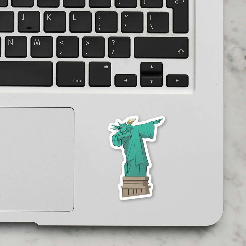 Dab Liberty Laptop Sticker