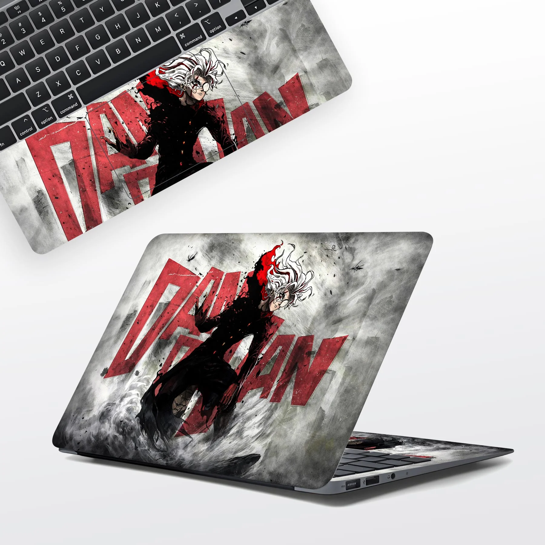 Dandadan Grey Laptop Skins