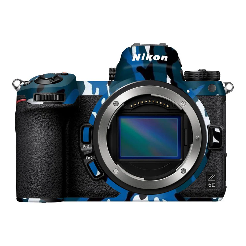 Dark Blue Camo Camera Skins - Image 3
