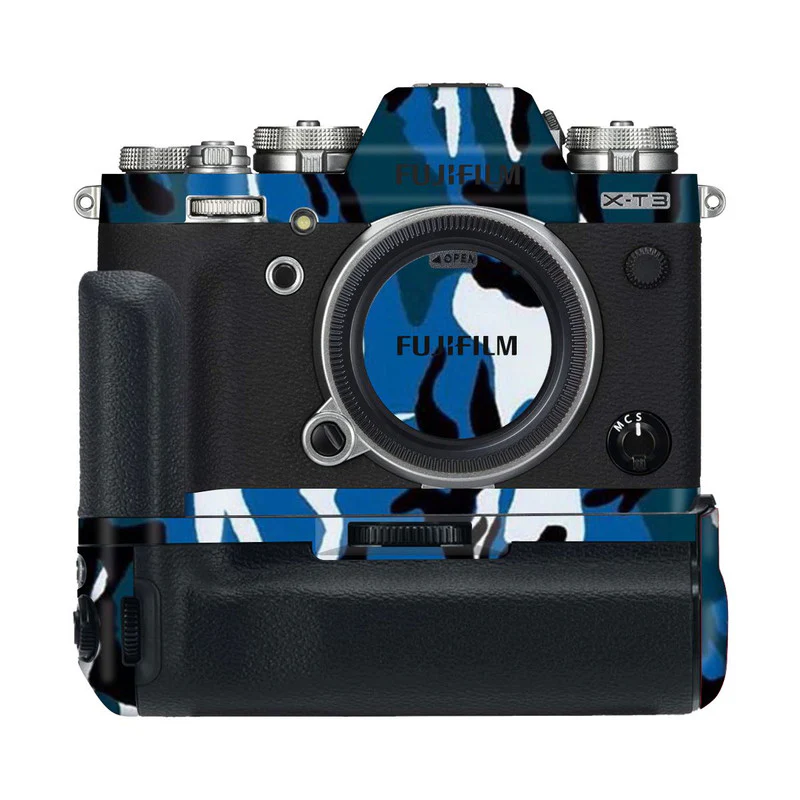 Dark Blue Camo Camera Skins - Image 4