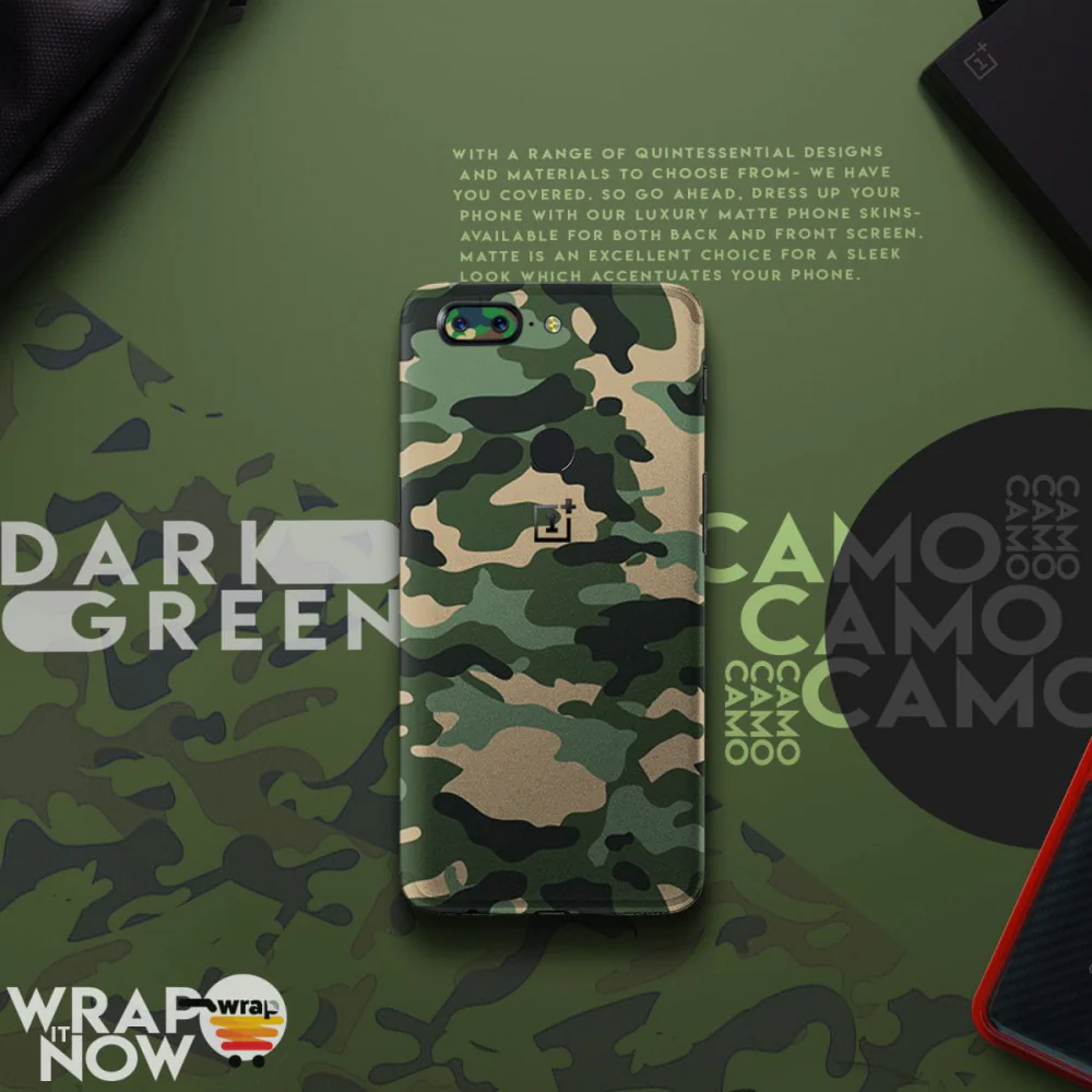 Dark Green Camo Mobile Skin