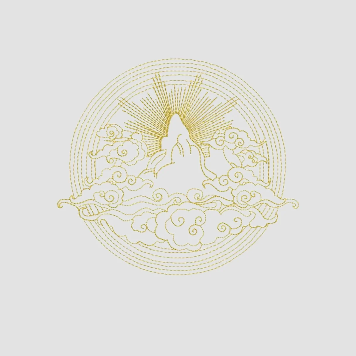 Heaven Embroidered White Oversize T-Shirt - Image 2