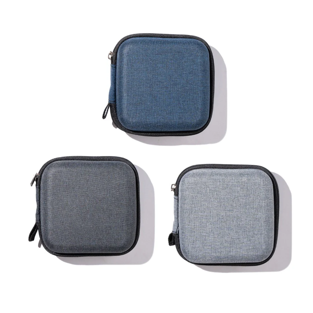 Denim Multi Purpose Tech Organizer for Charger/Earphone/Pen Drives/Cables - Box Shape - Image 6