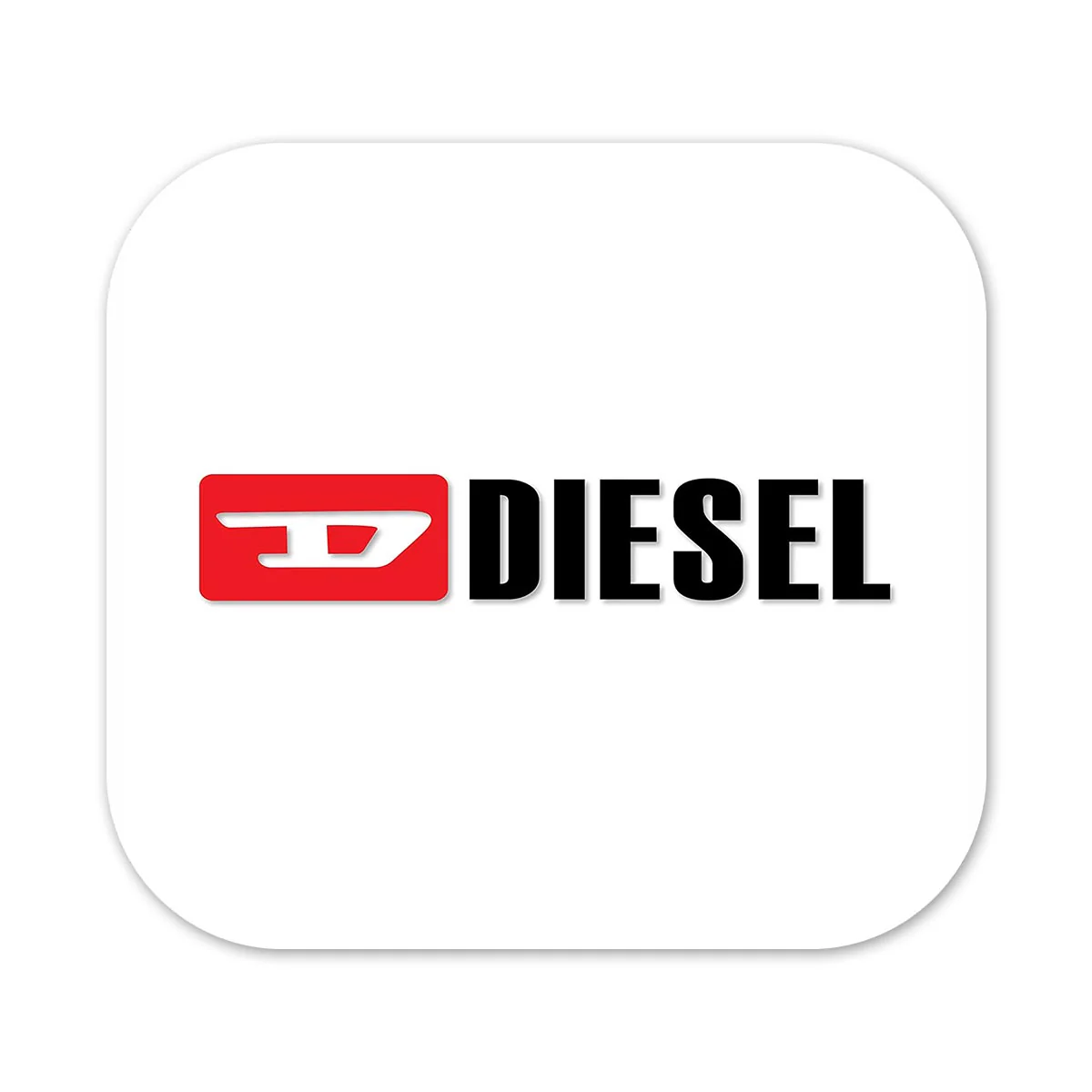 Diesel #4 Square Car Fuel Tank Decal - Image 2