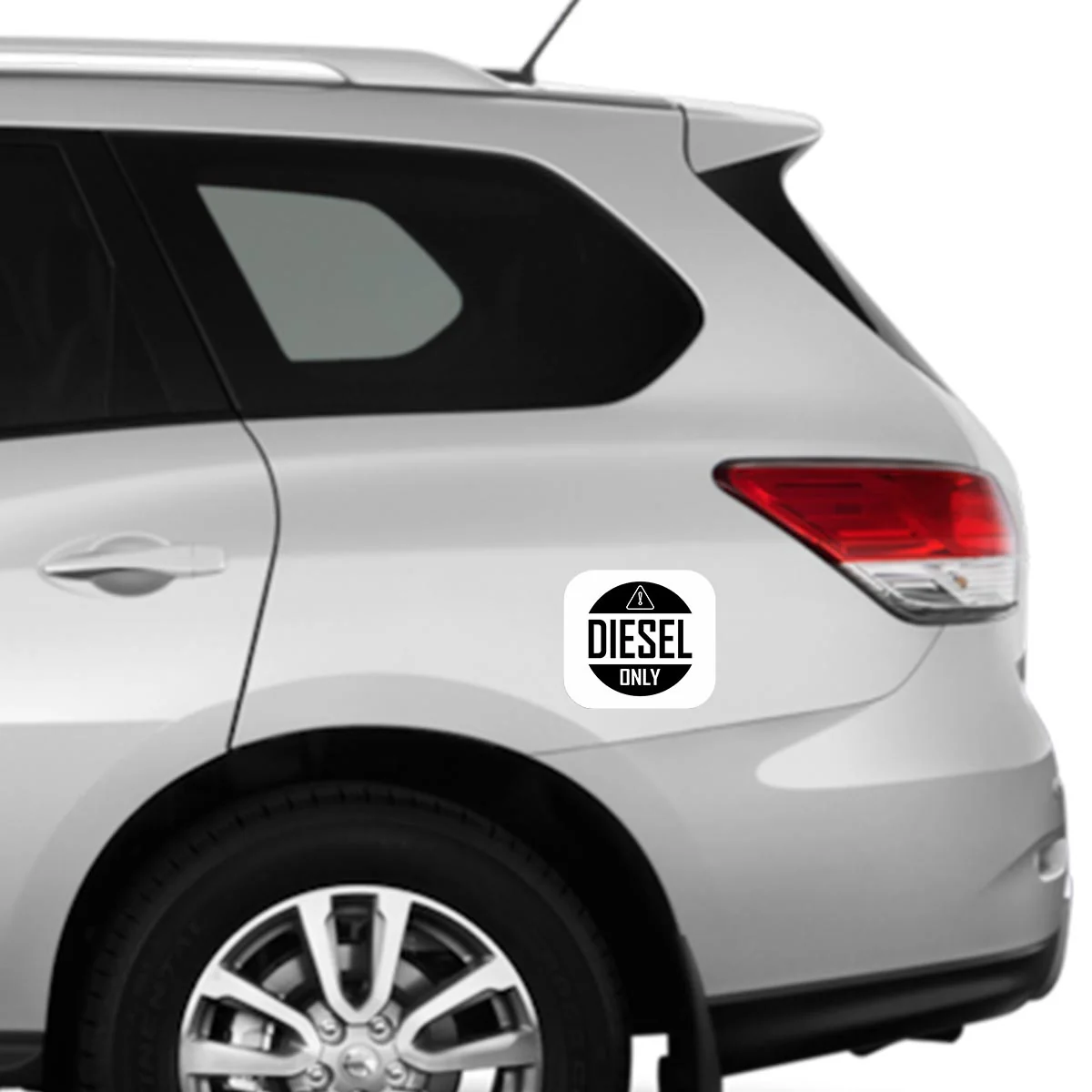 Diesel #5 Square Car Fuel Tank Decal