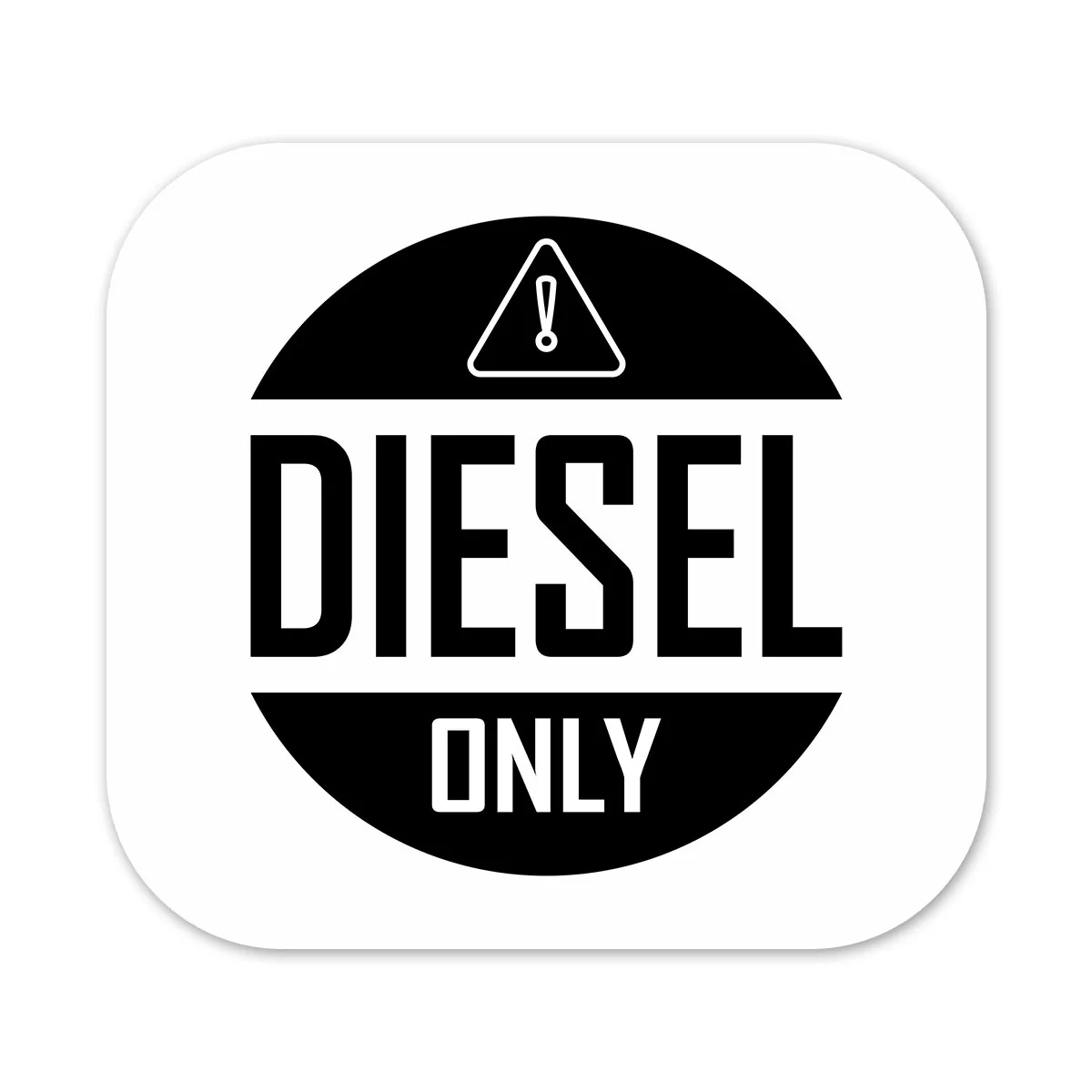 Diesel #5 Square Car Fuel Tank Decal - Image 2