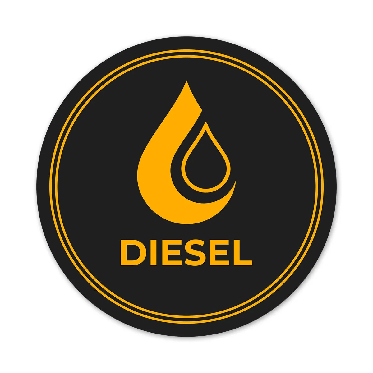 Diesel #6 Car Fuel Tank Decal - Image 2