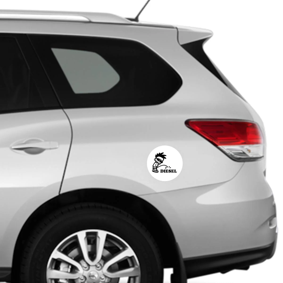Diesel #8 Car Fuel Tank Decal