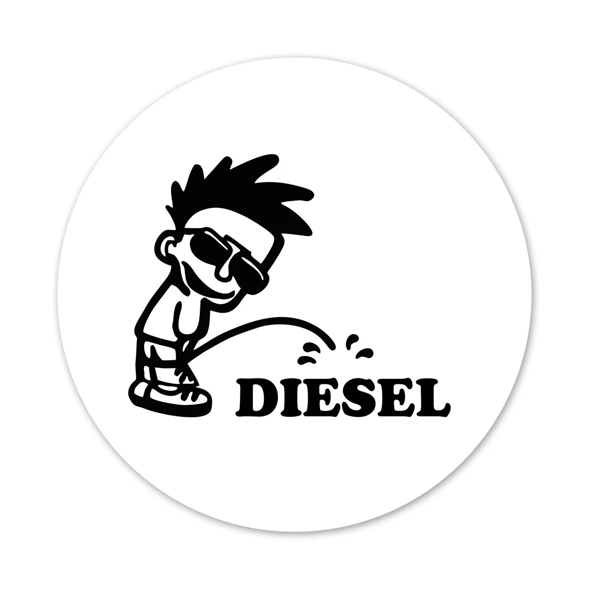 Diesel #8 Car Fuel Tank Decal - Image 2