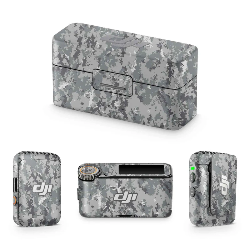 Digi Grey Camo DJI Mic Skin