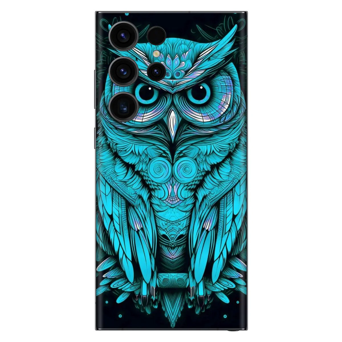 The Holy Blue Owl Mobile Skin