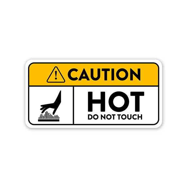 Hot Do Not Touch Car Sticker