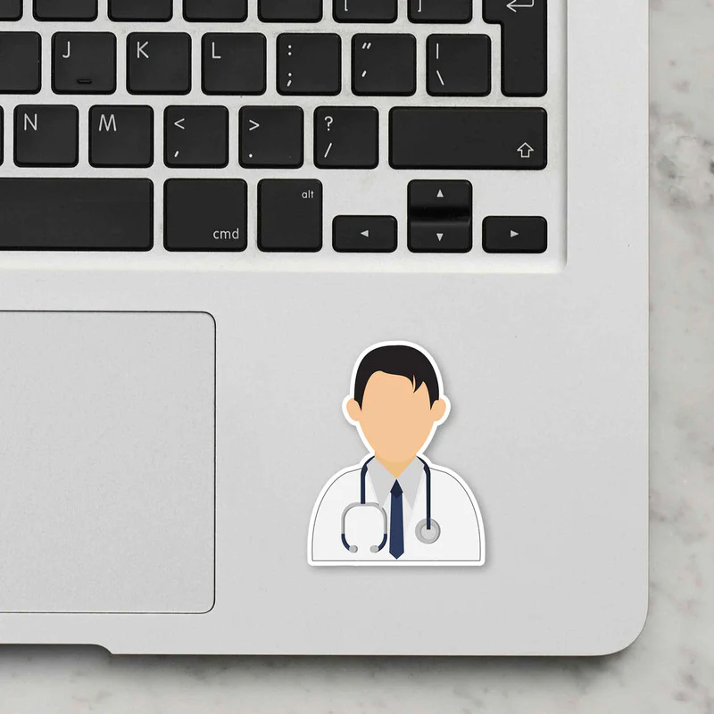 Doc Laptop Sticker - Image 2
