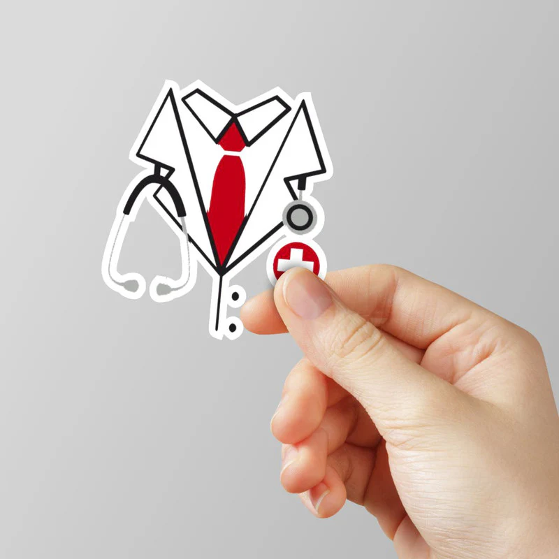 Doctor Coat Laptop Sticker