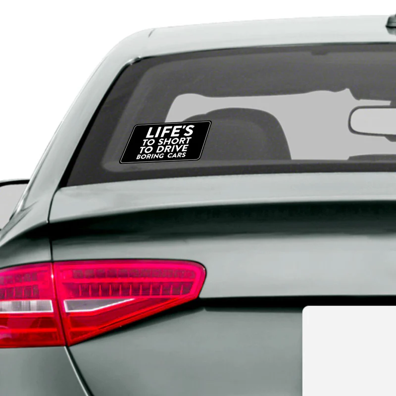 Don'T Drive Boring Cars Car Sticker - Image 2