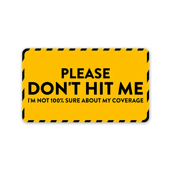 Don't Hit Me Car Sticker - Image 2