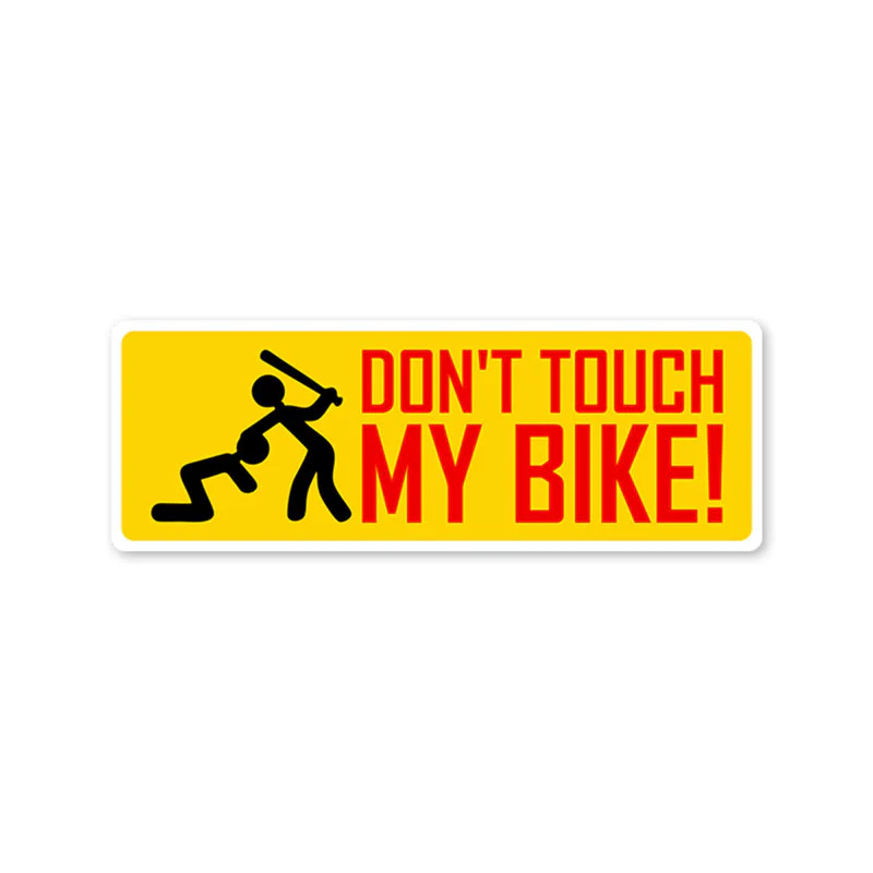 Don't Touch My Bike Bike Fuel Tank Decal - Image 2
