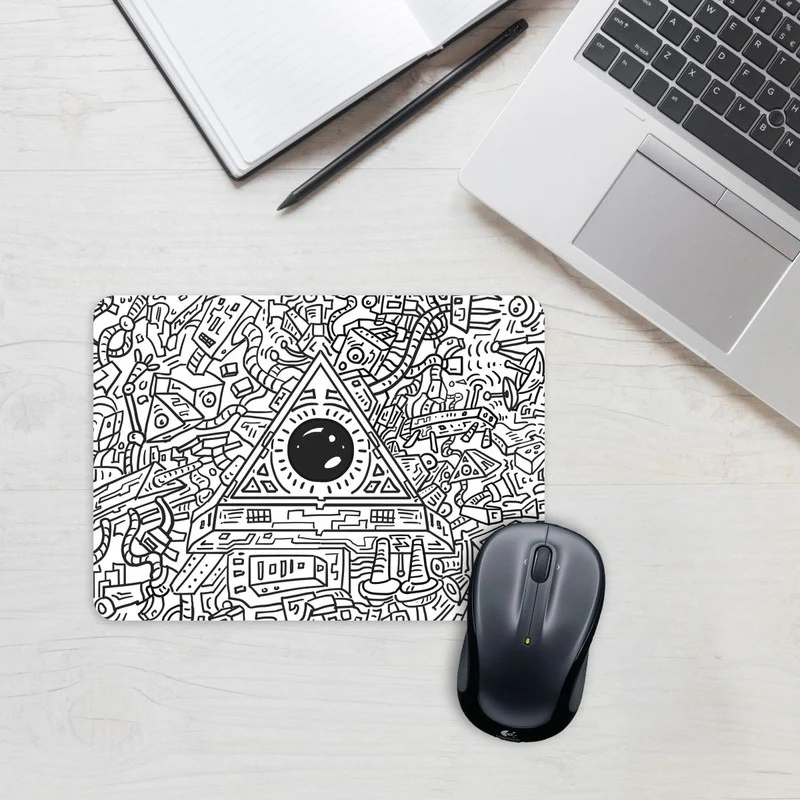 Doodle Robot Mouse Pad - Image 2