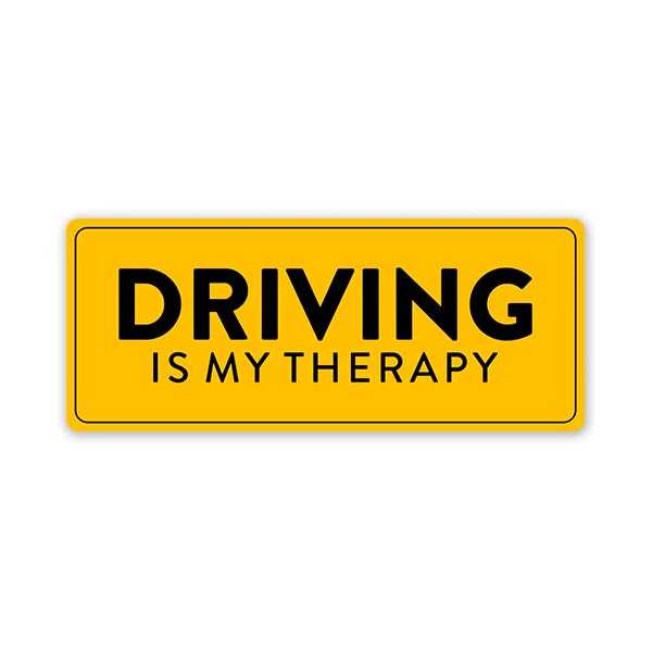Driving is my therapy Bumper Sticker