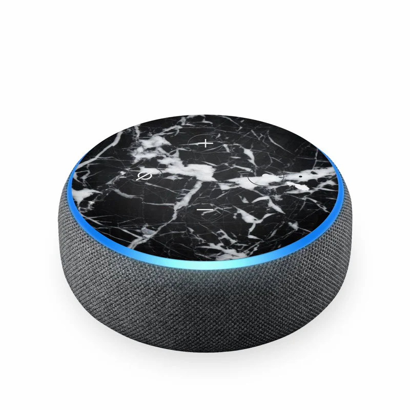 Black Marble Skin For Amazon Echodot
