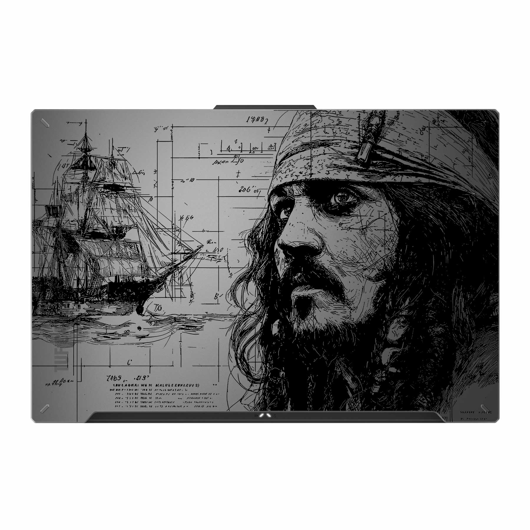 Exclusive Jack Sparrow Transparent 3M Laptop Skin