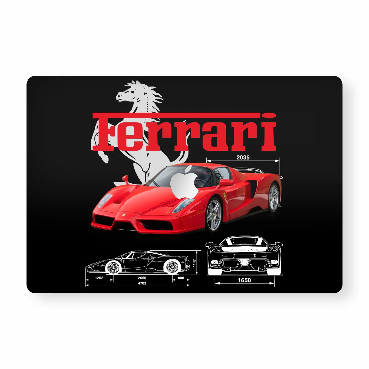 Ferrari Blueprint Macbook Skin