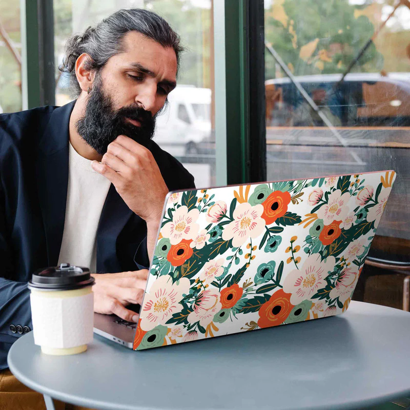 Floral Print 1 Laptop Skins - Image 2