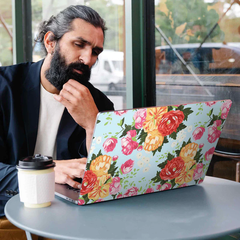 Floral Print 3 Laptop Skins - Image 2