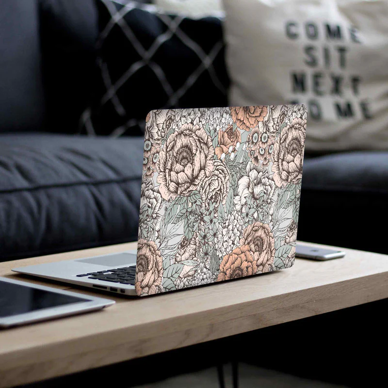 Floral Print 4 Laptop Skins