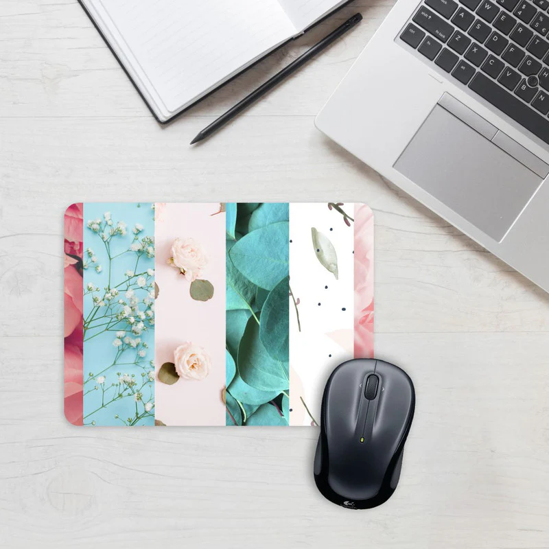 Floral Stripes Mouse Pad - Image 2
