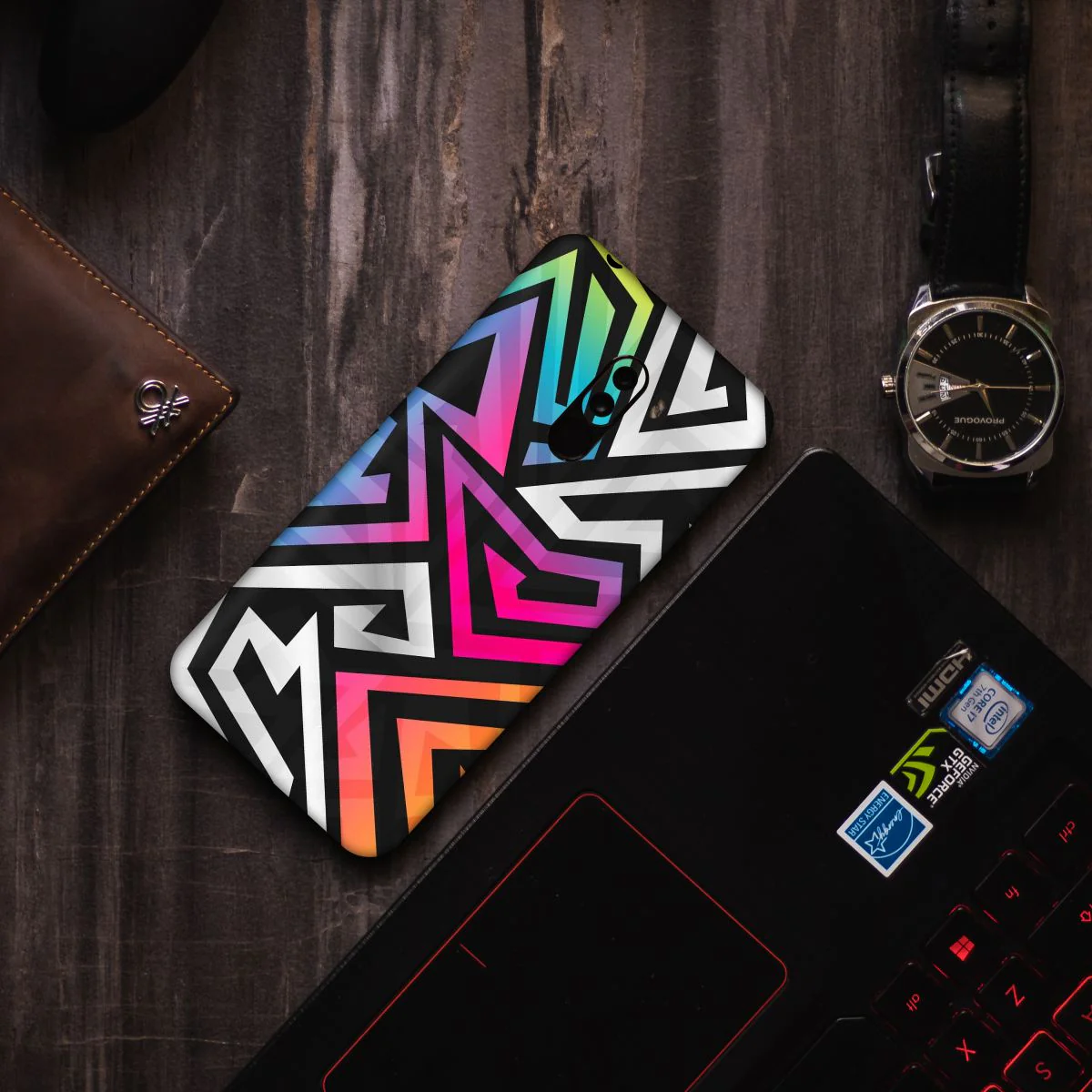 Fluorescent Triangles - Jumbo X WrapCart - Image 2