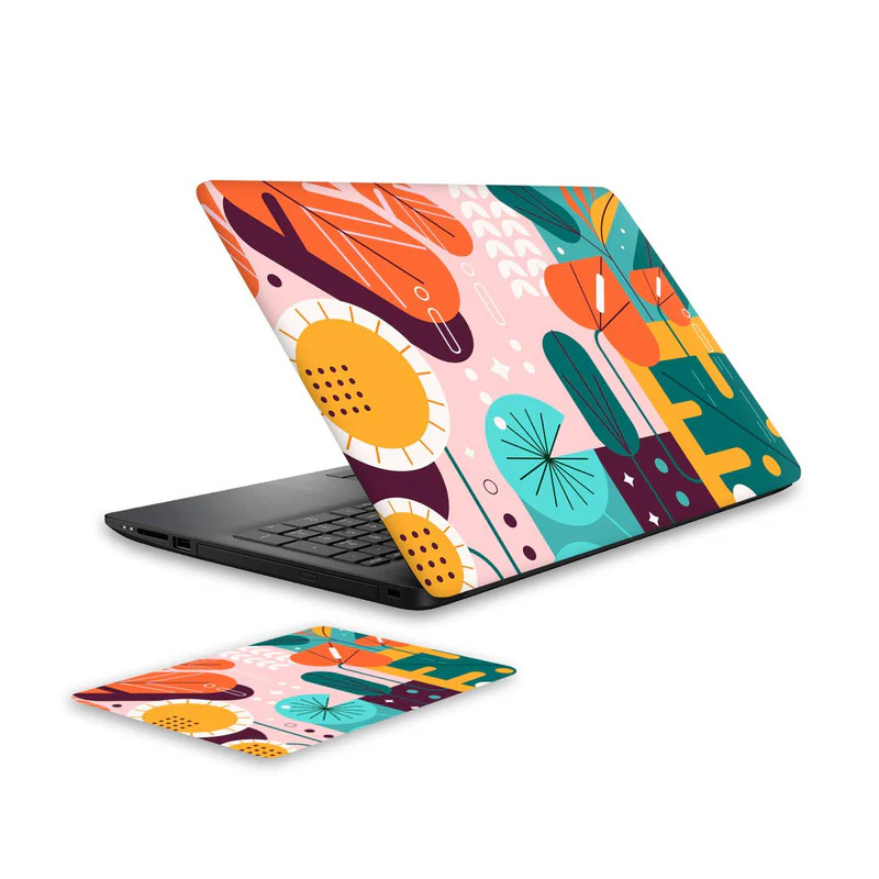 Forest Abstract Laptop Skin and Mouse Pad Combo
