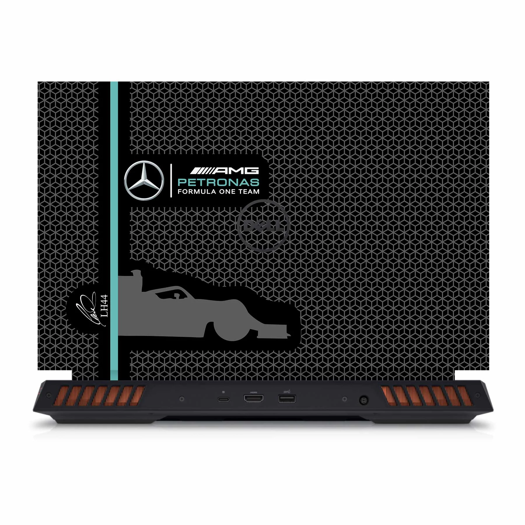 Formula Fans - Black Dell G15 5530 Laptop Skin
