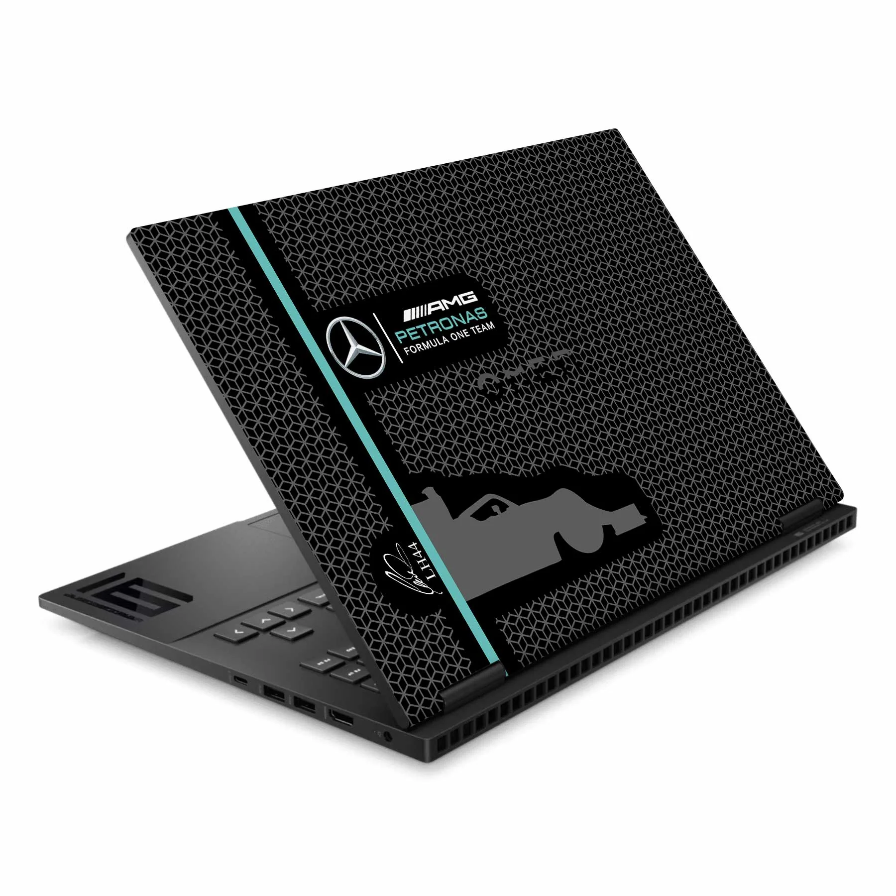 Formula Fans - Black HP Omen 16 Laptop Skin